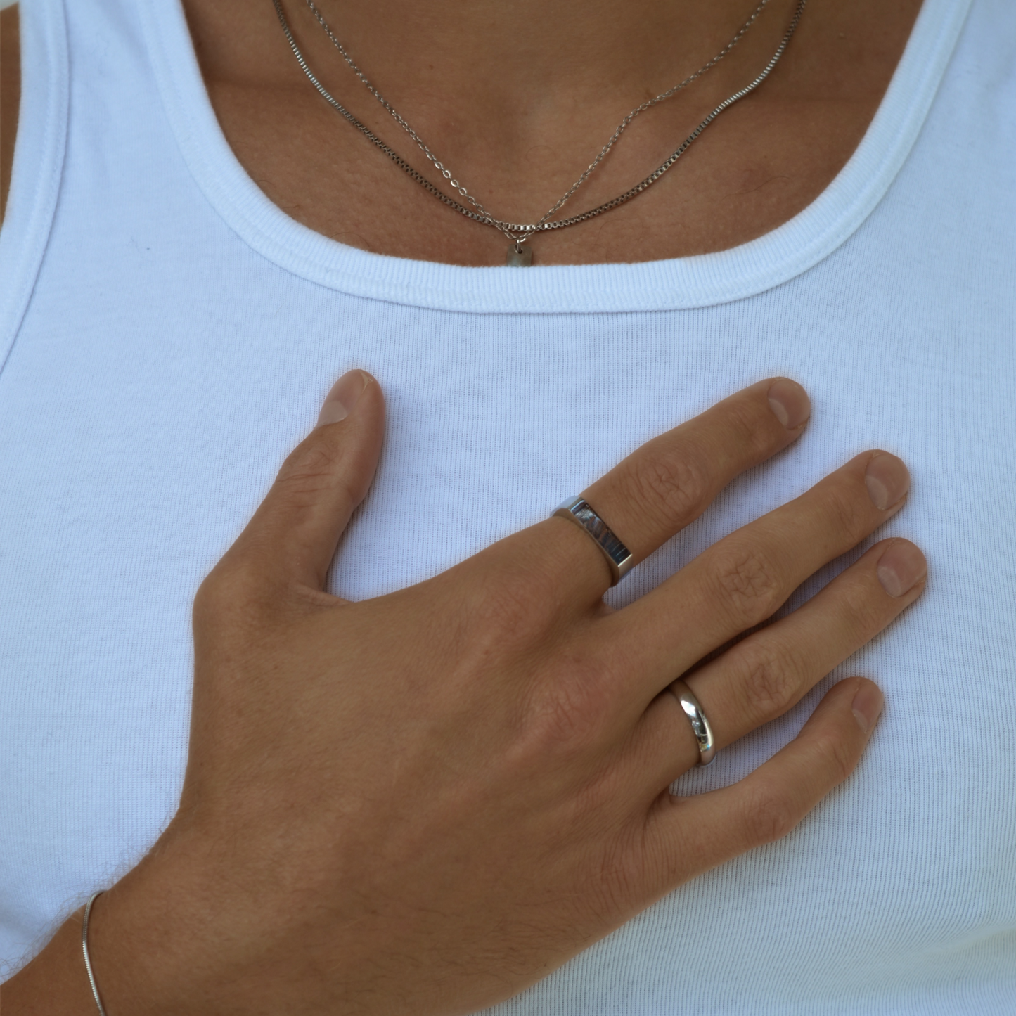 Cuban ring Silver (Unisize)