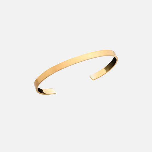 Minimal Unisize Cuff in Gold