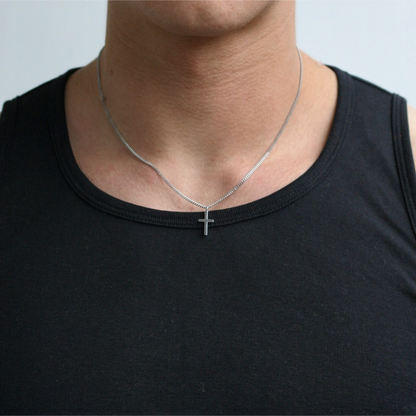 Cross Necklace in Silver